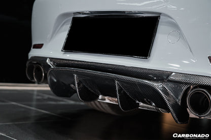 2012-2015 Porsche 911 991.1 Carrera/S/4S/GTS VRS-2 Style Rear Diffuser - Carbonado