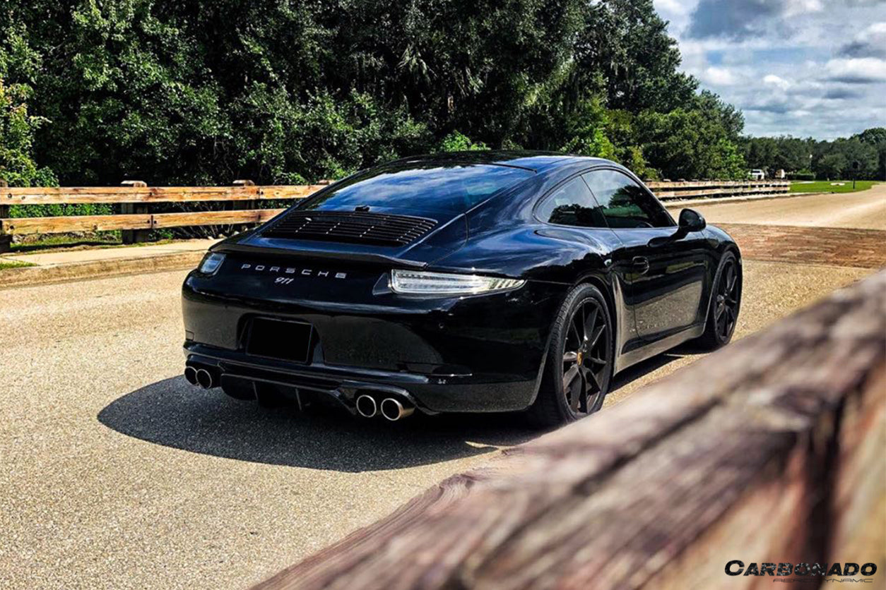 2012-2019 Porsche 911 991.1 991.2 Carrera & S & 4S & GTS  Coupe Only VRS Style Trunk Spoiler - Carbonado