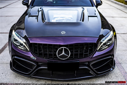 2015-2021 Mercedes Benz W205 C63/S AMG IMP Performance Partial Carbon Fiber Hood - DarwinPRO Aerodynamics