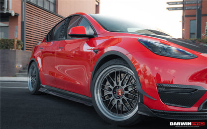 2020-2023 Tesla Model Y IMP Performance Carbon Fiber Front Canards - DarwinPRO Aerodynamics