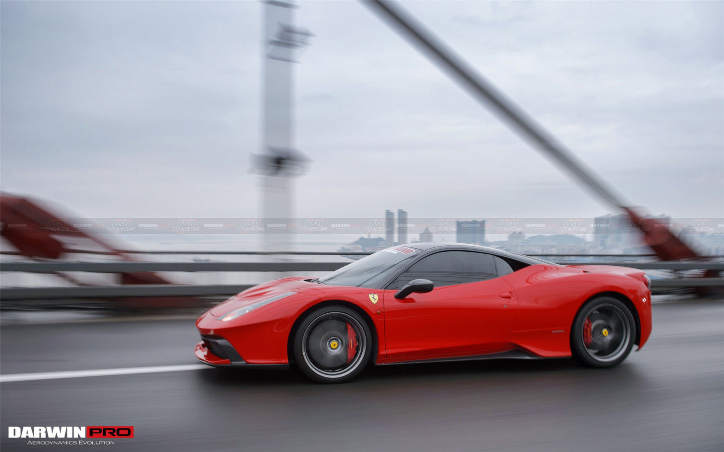 2010-2015 Ferrari 458 Coupe BKSS Style Partial Carbon Fiber Full Body Kit - DarwinPRO Aerodynamics