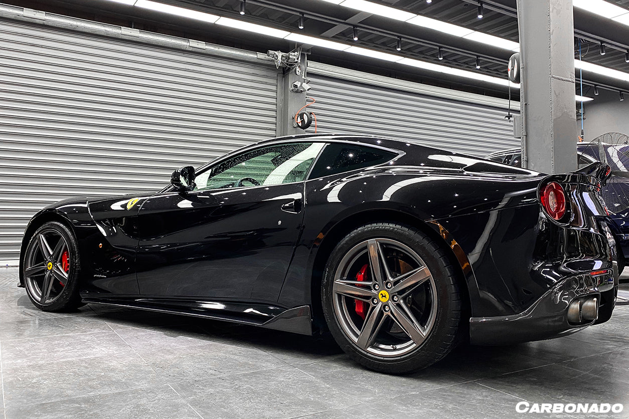 2012-2017 Ferrari F12 Berlinetta DC Style Carbon Fiber  Side Skirts - Carbonado