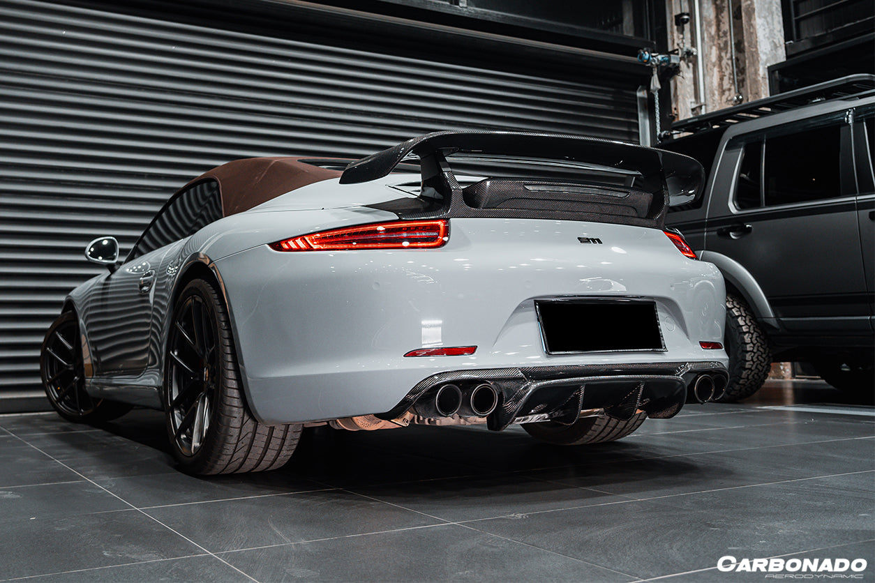 2012-2015 Porsche 911 991.1 Carrera/S/4S/GTS VRS-2 Style Rear Diffuser - Carbonado