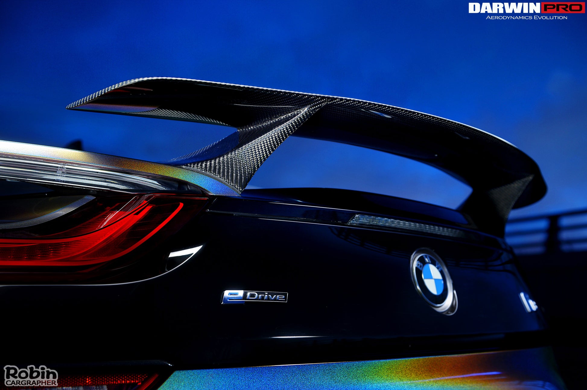 2014-2018 BMW i8 BZK Carbon Fiber Trunk Spoiler - DarwinPRO Aerodynamics