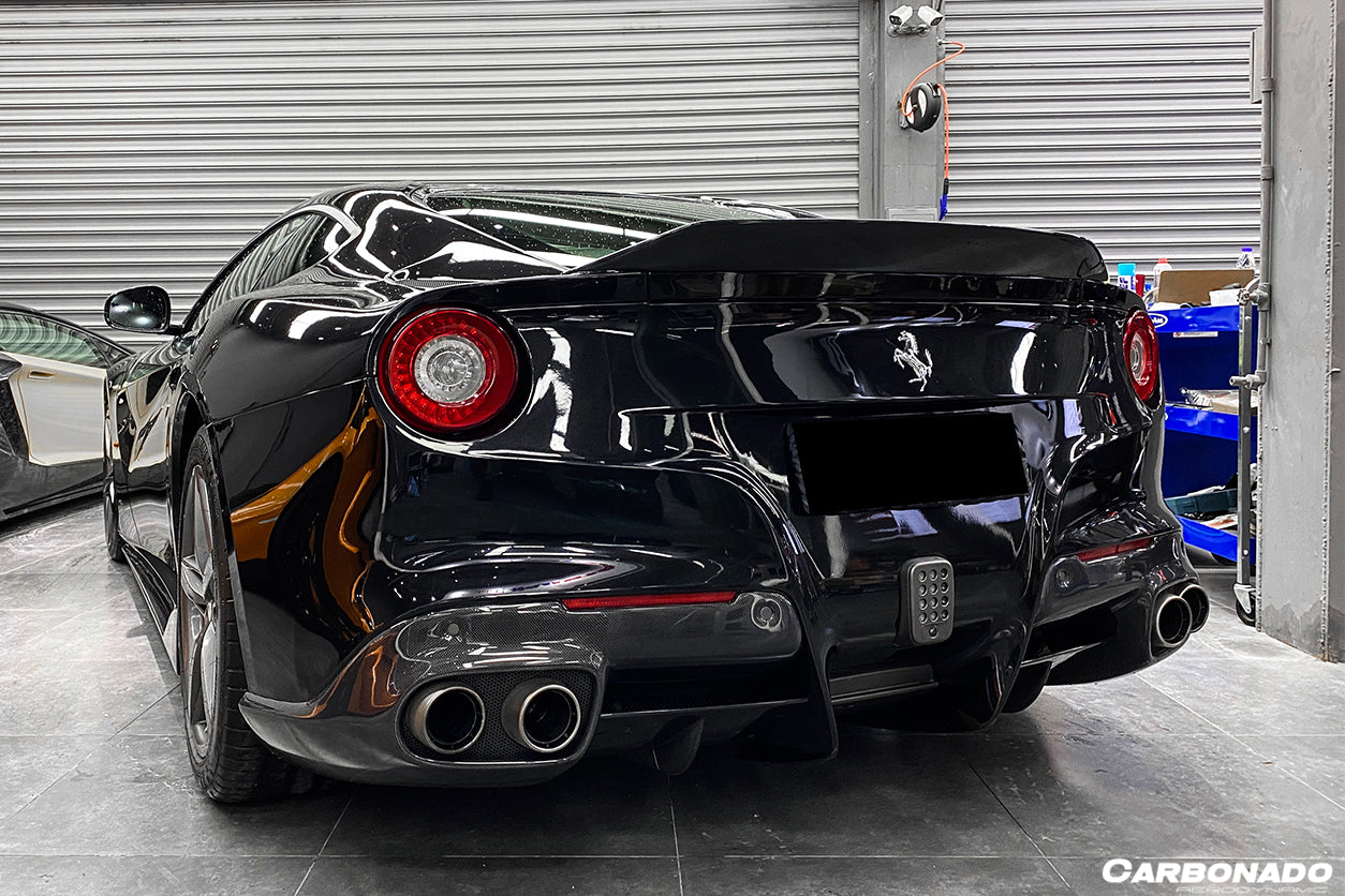 2012-2017 Ferrari F12 Berlinetta RS Style Carbon Fiber Rear Diffuser - Carbonado