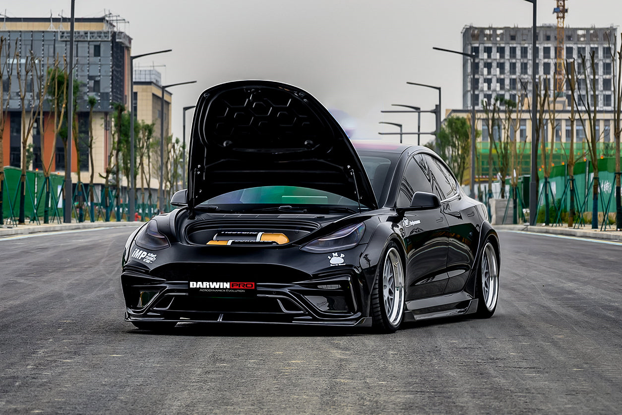 2017-2023 Tesla Model 3 IMP Performance Carbon Fiber Hood - DarwinPRO Aerodynamics