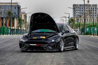 2017-2023 Tesla Model 3 IMP Performance Carbon Fiber Hood - DarwinPRO Aerodynamics
