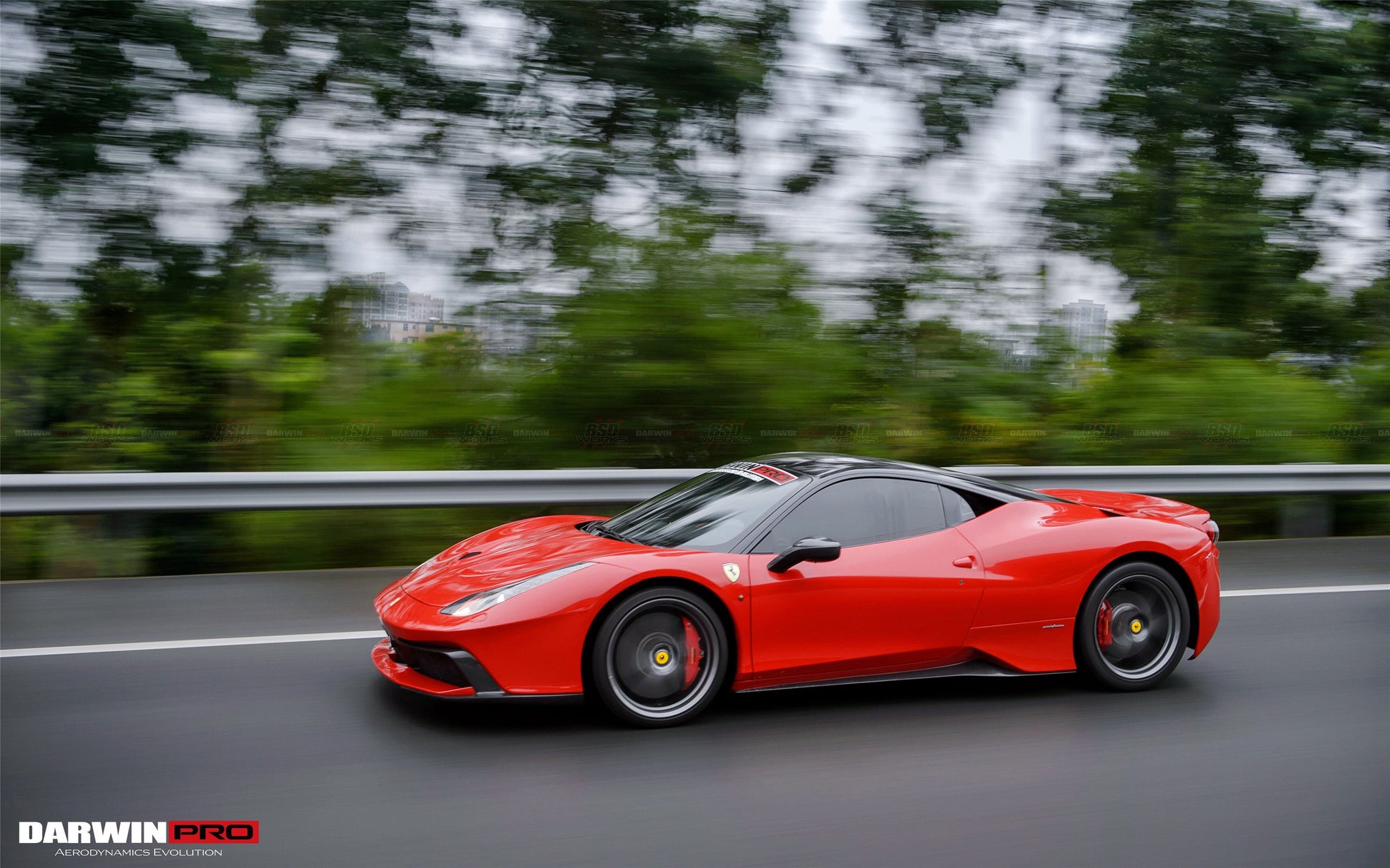 2010-2015 Ferrari 458 Coupe/Spyder BKSS Style Side Skirts - DarwinPRO Aerodynamics