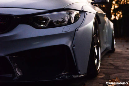 2014-2020 BMW M3 F80 & M4 F82 D3 Style Front Bumper - Carbonado