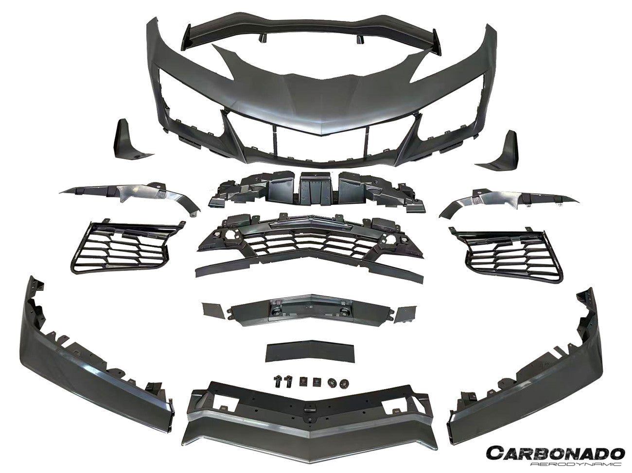 2020-2026 Corvette C8 Stingray Z06 Style Polypropylene Front Bumper
