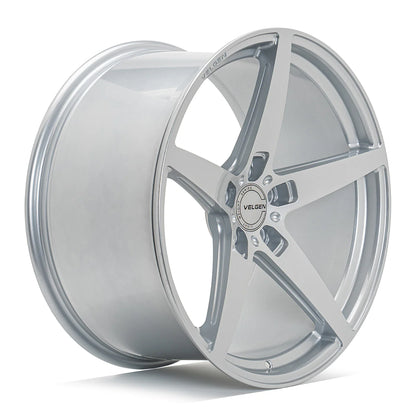 20" Velgen Classic5 V2 Gloss Silver 5x114.3 ( Staggered Set ) ( Set of 4 )