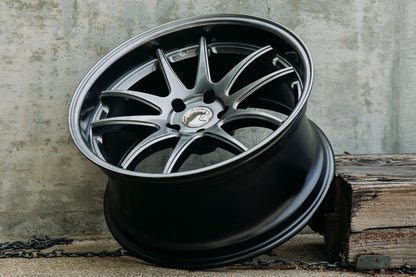 Aodhan DS02 Hyper Black - 18x8.5 +35 5x114.3 (Square Set of 4)