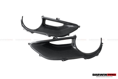 2015-2020 Ferrari 488 GTB/Spyder Dry Carbon Fiber Rear Light Satellite Covers - DarwinPRO Aerodynamics