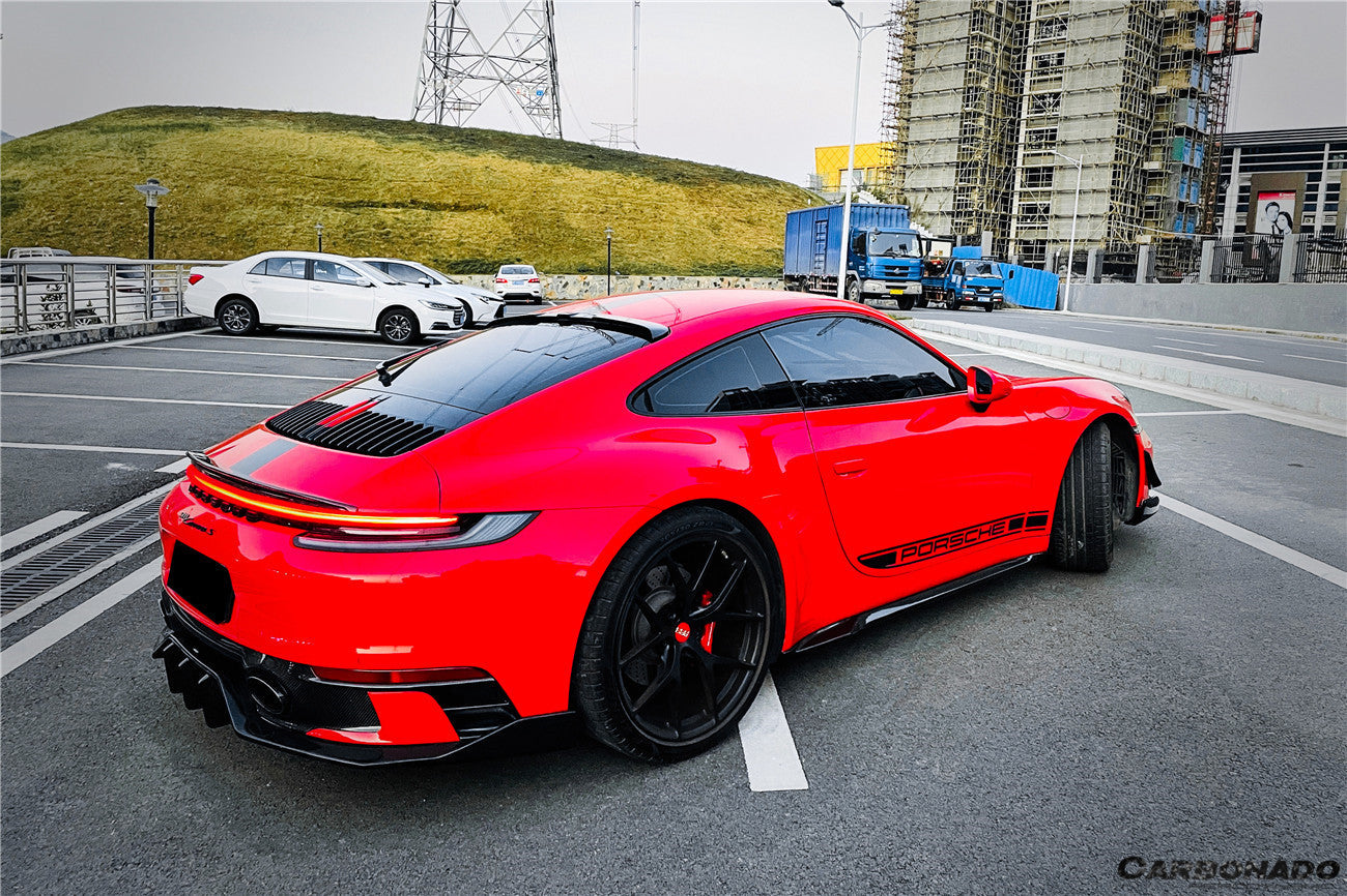 2019-2023 Porsche 911 992 Carrera/S/4/4S TA Style Carbon Fiber Roof Spoiler - Carbonado