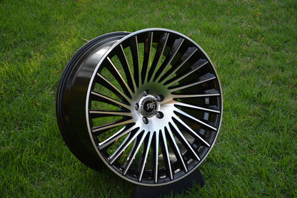 22" Road Force RF23 Gloss Black Machine Face 5x112 (Set of 4)