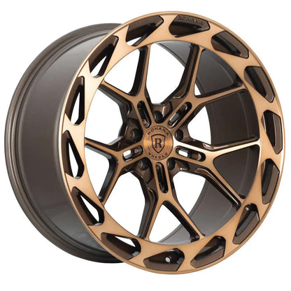 Rohana RFX19 20x11 ET28 Machine Bronze 5x112 – (Square Set of 4)