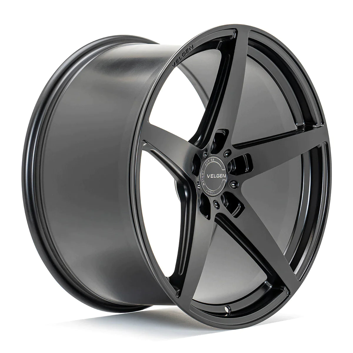 20" Velgen Classic5 V2 Satin Black 5x114.3 ( Staggered Set ) ( Set of 4 )