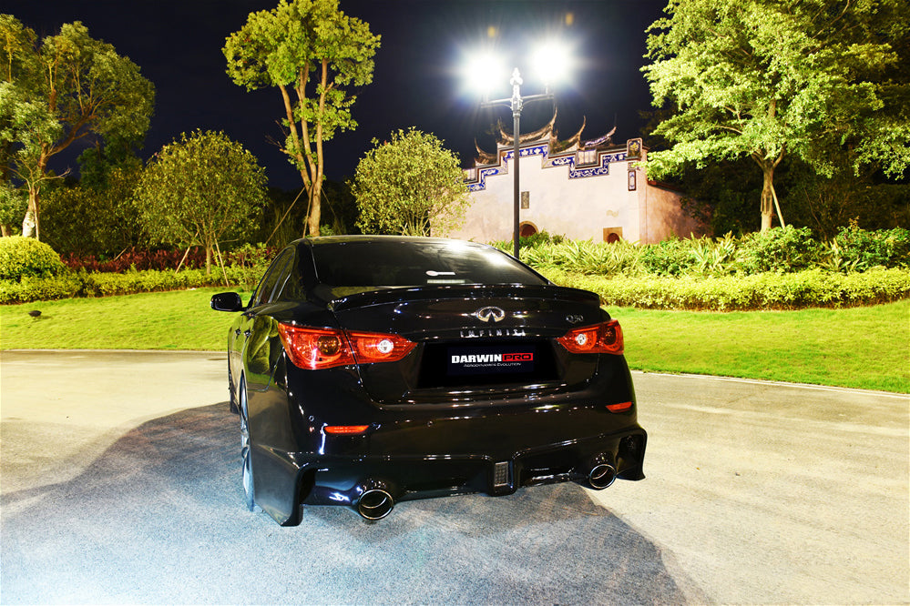 2014-2017 Infiniti Q50 Sedan EAU ROUGE Style Rear Bumper - DarwinPRO Aerodynamics
