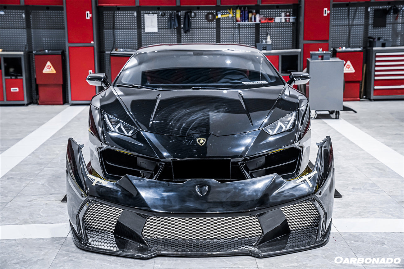 2015-2021 Lamborghini Huracan LP610/LP580/EVO VRS Style Front Bumper - Carbonado