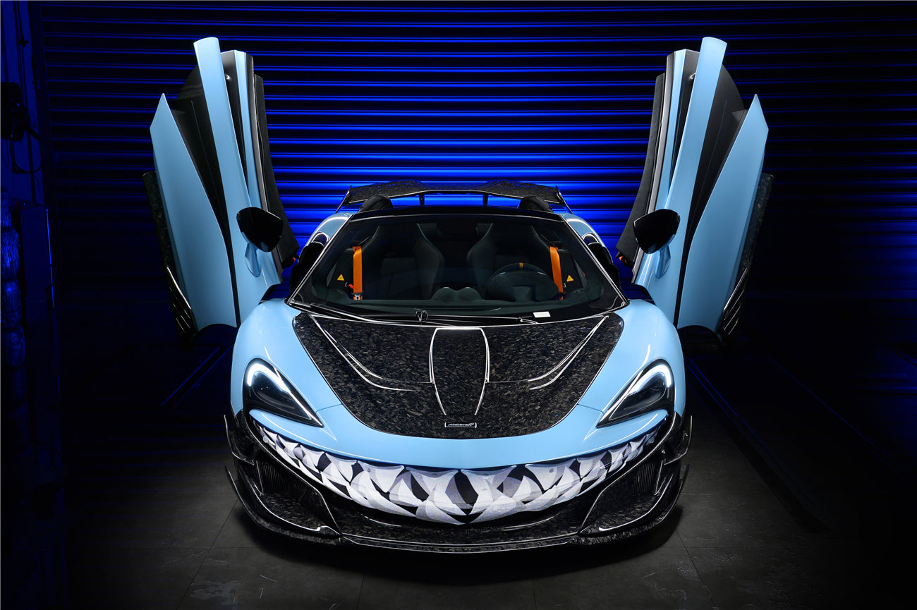 2018-2021 McLaren 600lt 2015-2021 540c/570s/570gt BKSSII Style Carbon Fiber Hood - DarwinPRO Aerodynamics