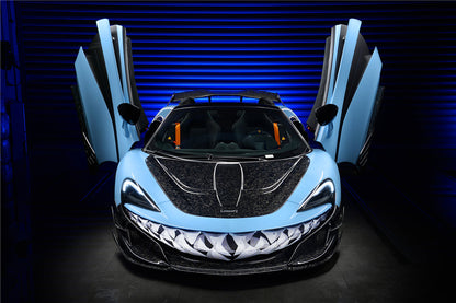 2018-2021 McLaren 600lt 2015-2021 540c/570s/570gt BKSSII Style Carbon Fiber Hood - DarwinPRO Aerodynamics