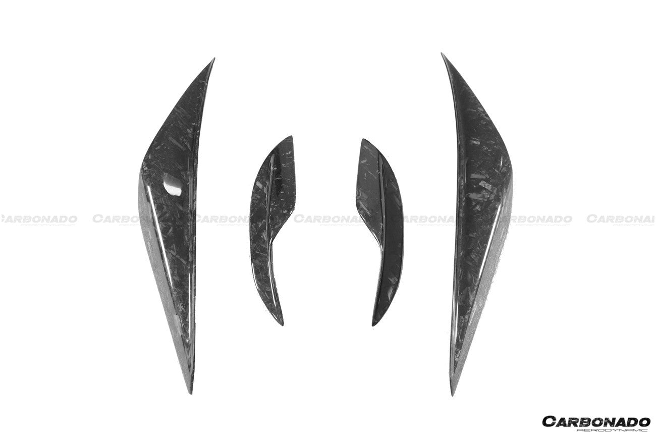 2008-2012 BMW M3 E90/E92/E93 KA Style Carbon Fiber Canards - Carbonado Aero