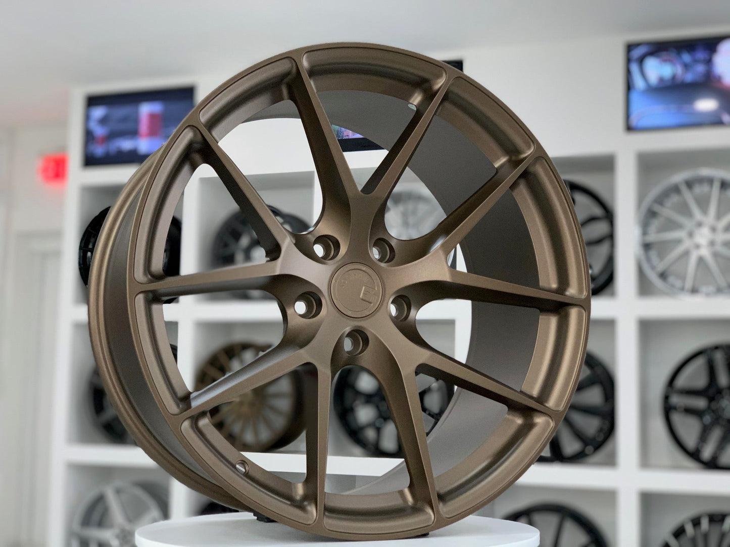 Aodhan AFF7 Matte Bronze - 19x8.5 +35 / 19x9.5 +35 5x120 (Staggered Set of 4)