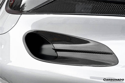 2020-2023 McLaren GT WP Style DRY Carbon Fiber Side Air Intake Fins - Carbonado Aero