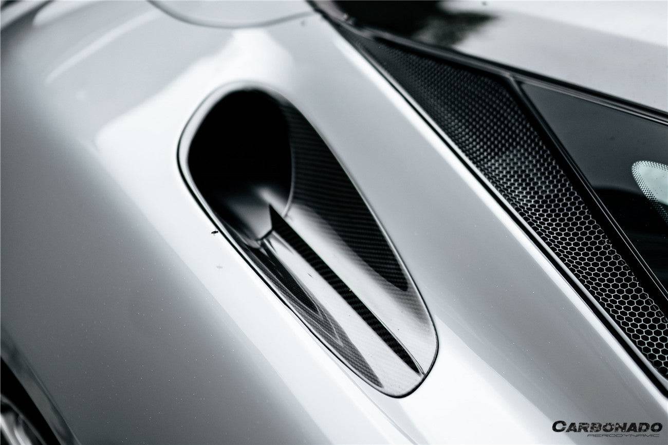 2020-2023 McLaren GT WP Style DRY Carbon Fiber Side Air Intake Fins - Carbonado Aero