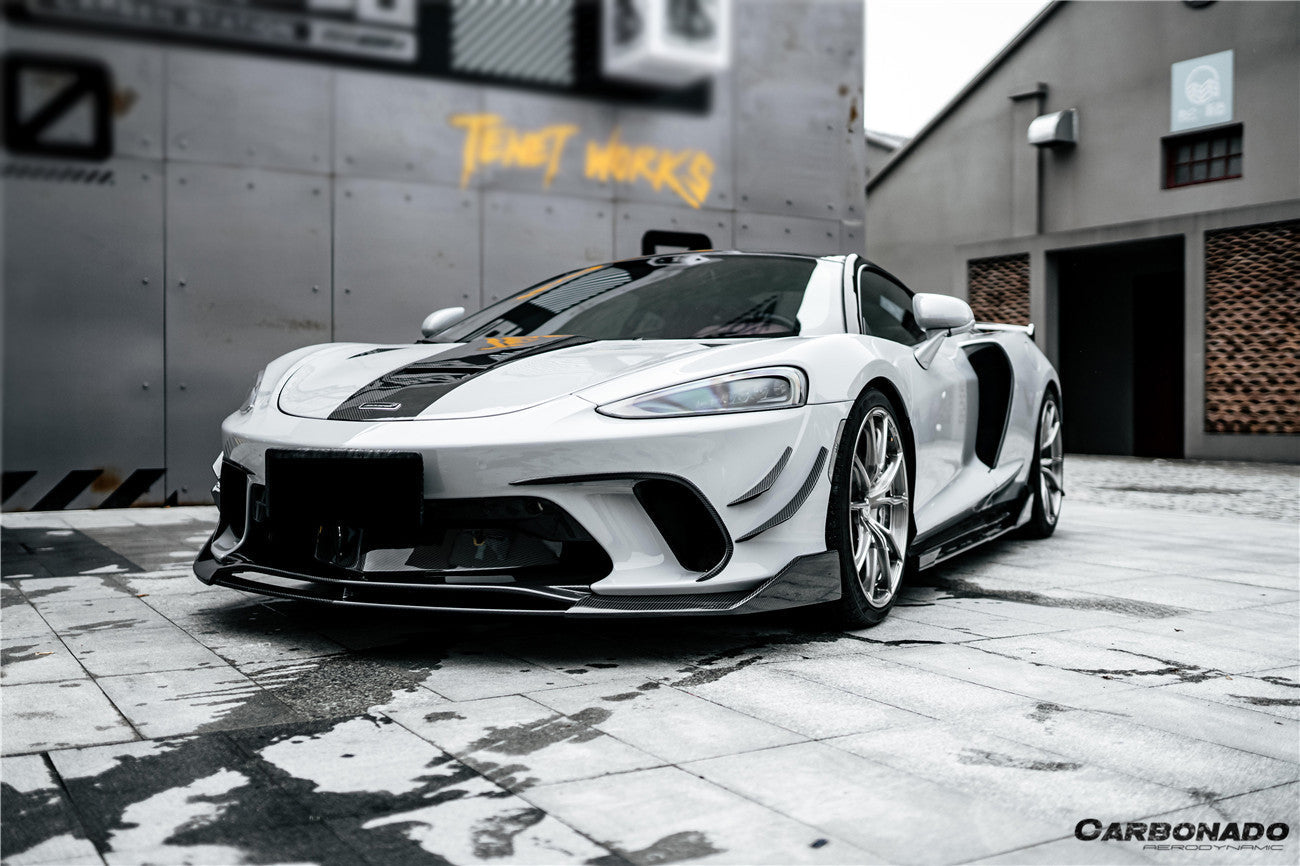 2020-2023 McLaren GT WP Style DRY Carbon Fiber Front Lip - Carbonado