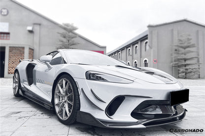 2020-2023 McLaren GT WP Style DRY Carbon Fiber Front Center Lip - Carbonado