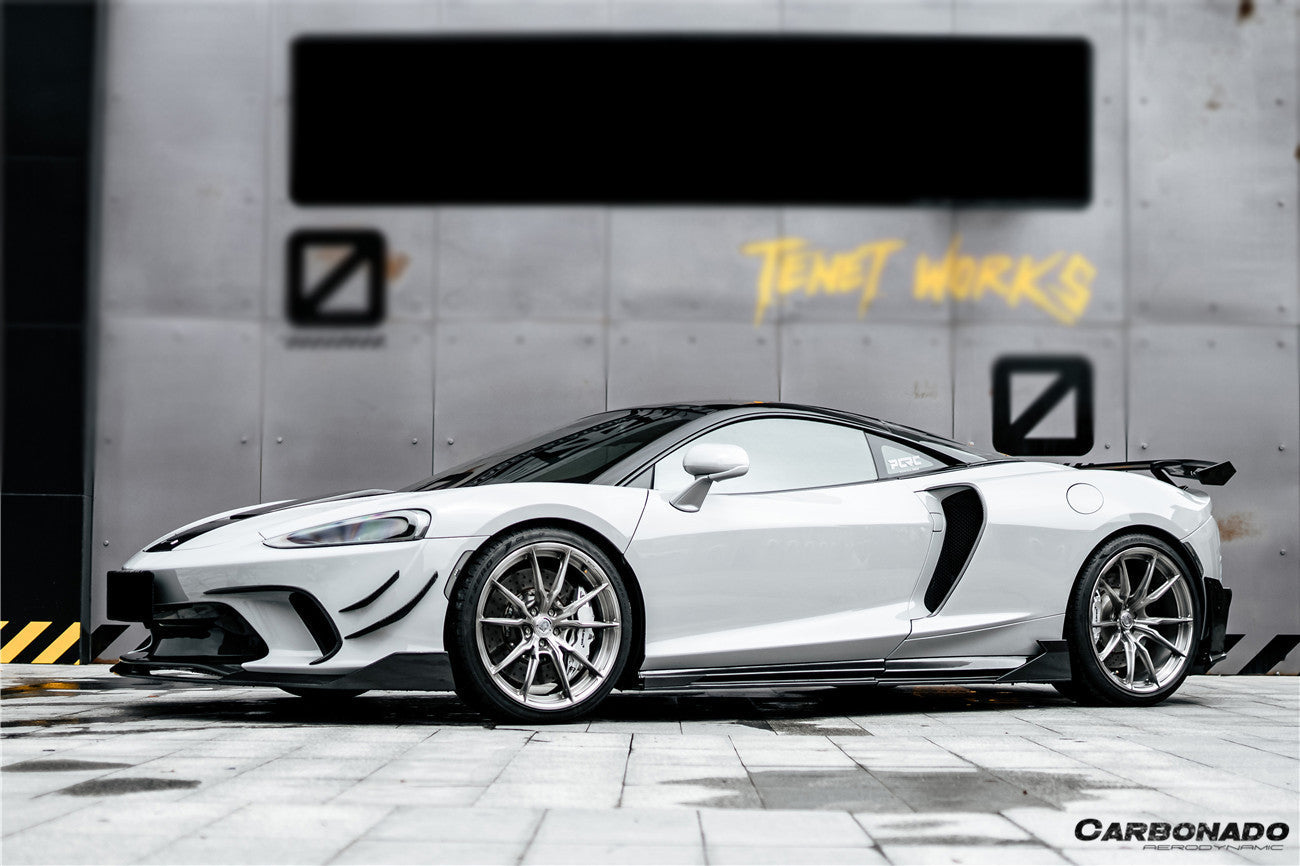 2020-2023 McLaren GT WP Style Dry Carbon Fiber Side Skirts - Carbonado