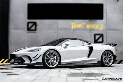 2020-2023 McLaren GT WP Style Dry Carbon Fiber Side Air Intake Blades - Carbonado