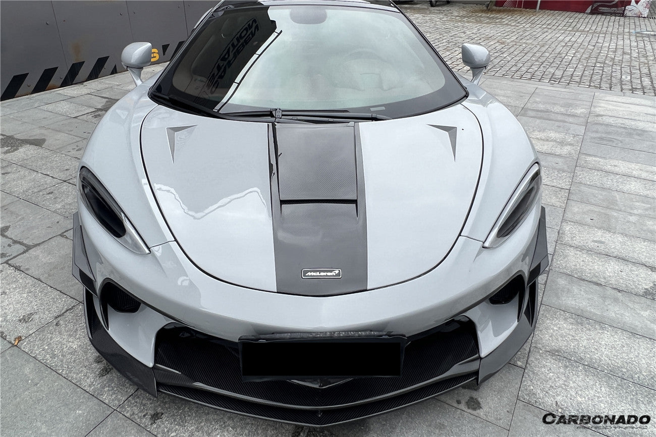 2020-2023 McLaren GT WP Style Dry Carbon Fiber Hood - Carbonado