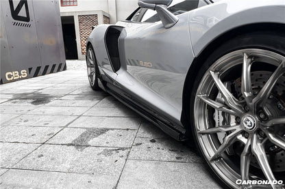 2020-2023 McLaren GT WP Style Dry Carbon Fiber Side Skirts - Carbonado