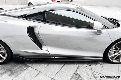 2020-2023 McLaren GT WP Style Dry Carbon Fiber Side Air Intake Blades - Carbonado