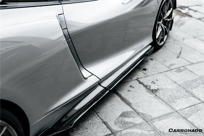 2020-2023 McLaren GT WP Style Dry Carbon Fiber Side Skirts - Carbonado