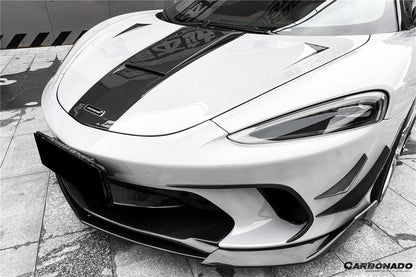 2020-2023 McLaren GT WP Style DRY Carbon Fiber Front Bumper Air Vents - Carbonado