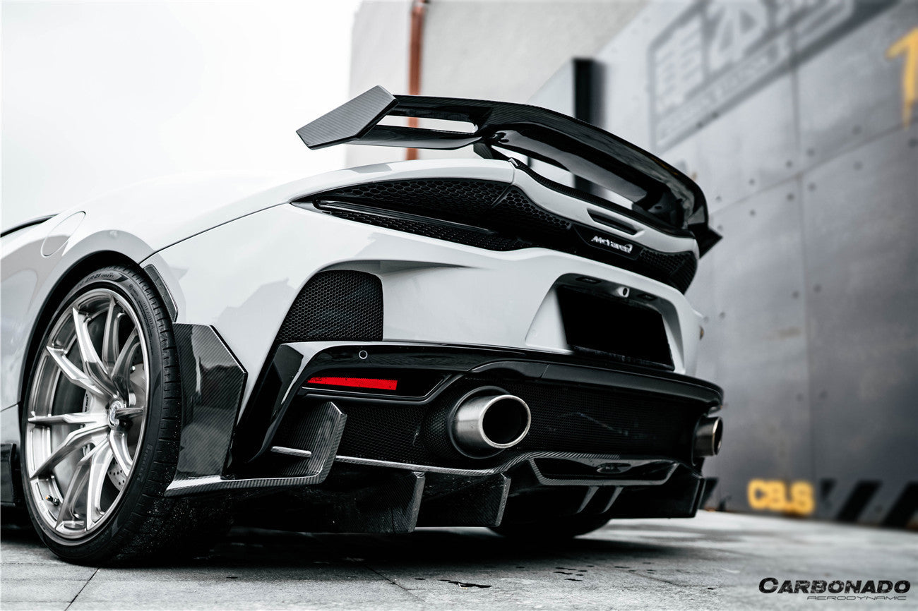 2020-2023 McLaren GT WP Style DRY Carbon Fiber Rear Diffuser Lip - Carbonado