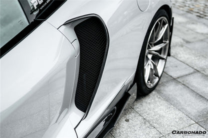 2020-2023 McLaren GT WP Style Dry Carbon Fiber Side Air Intake Blades - Carbonado