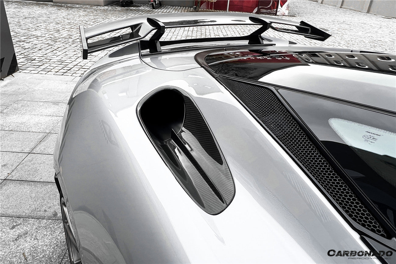 2020-2023 McLaren GT WP Style Dry Carbon Fiber Side Air Intake Vents - Carbonado