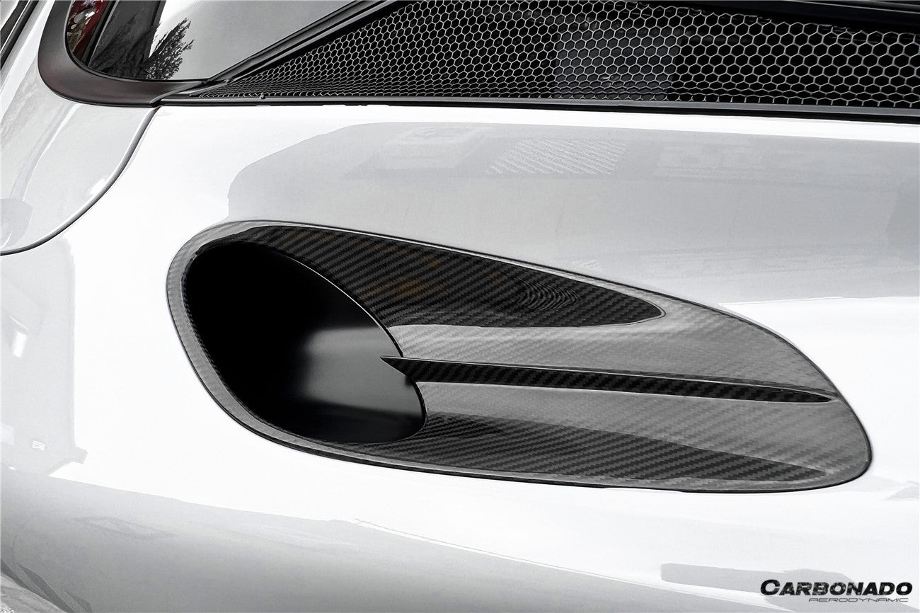 2020-2023 McLaren GT WP Style Dry Carbon Fiber Side Air Intake Vents - Carbonado