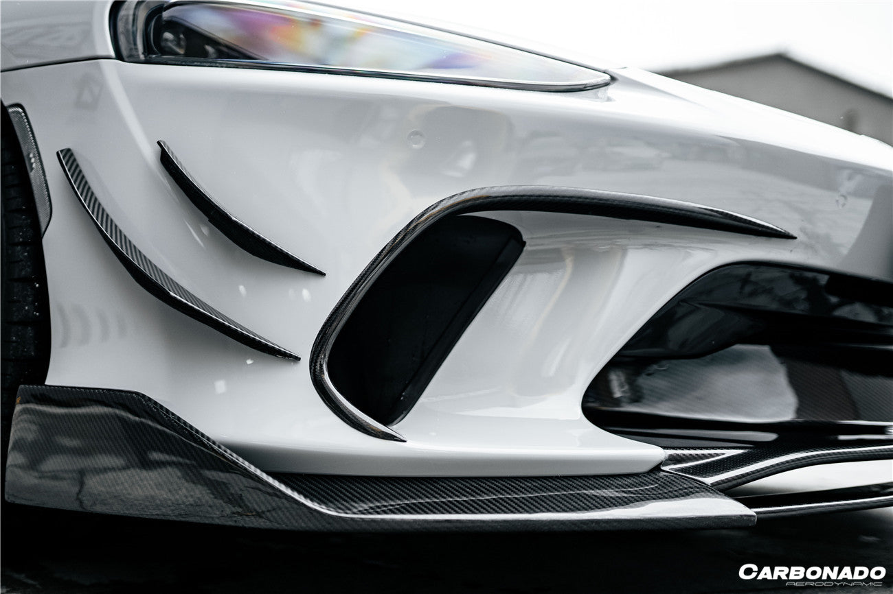 2020-2023 McLaren GT WP Style DRY Carbon Fiber Front Bumper Air Vents - Carbonado