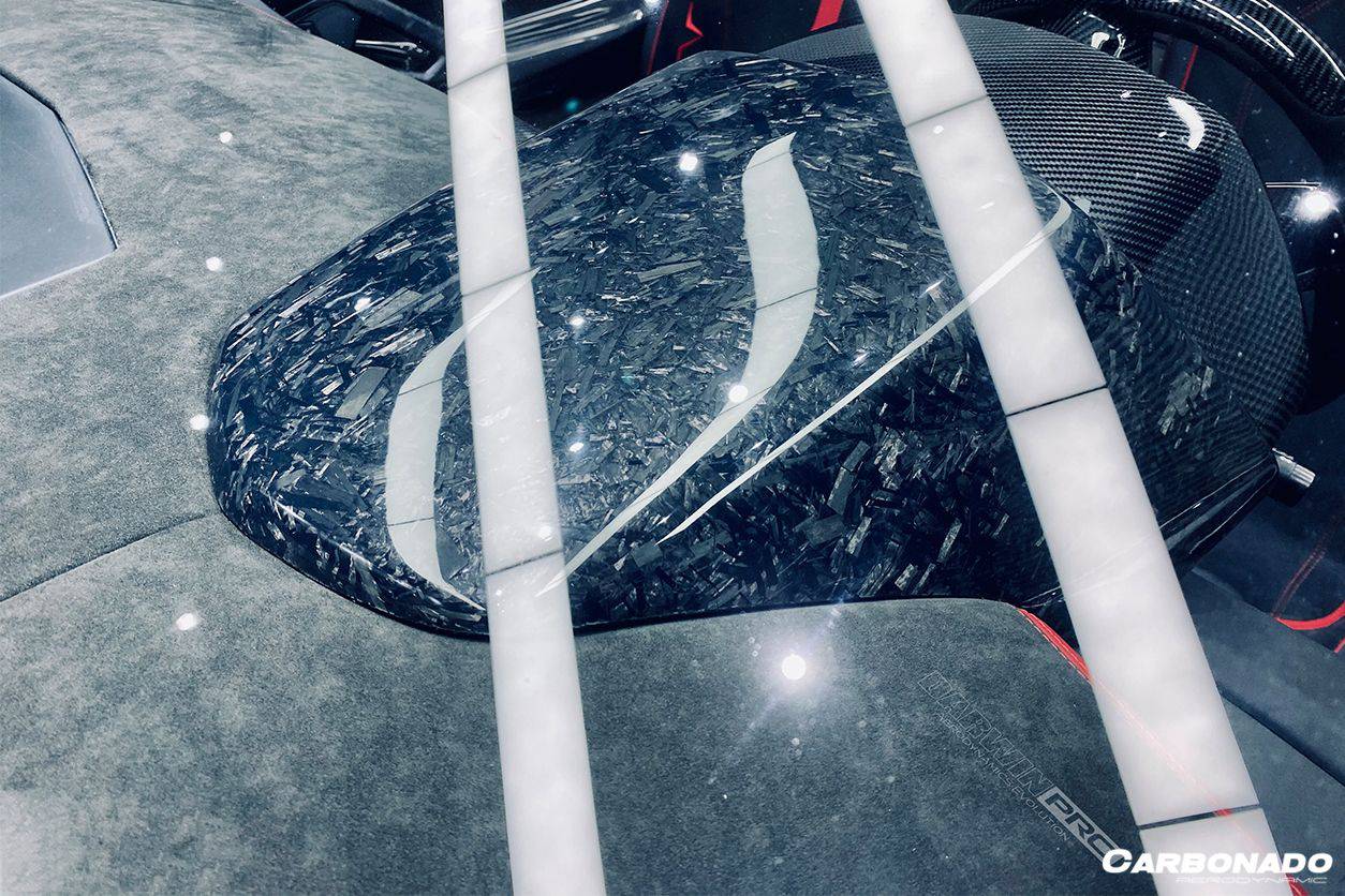 2011-2016 Lamborghini Aventador LP700 Coupe/Roadster OEM Style Carbon Fiber Instrument Surround Panel Cover - Carbonado Aero