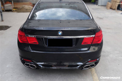 2009-2015 BMW 7 Series F01 F02 WD Style Rear Bumper W/Tips - Carbonado Aero