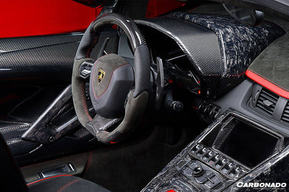 2011-2016 Lamborghini Aventador LP700 Coupe & Roadster OEM Style Carbon Fiber Instrument Surround Panel Cover - Carbonado