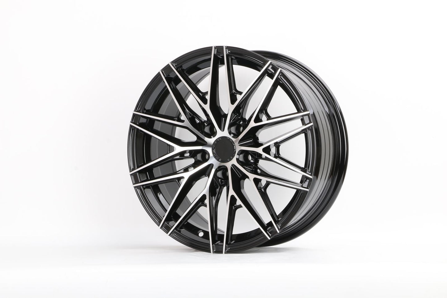 E035 Black Machined Face 17x7.5 ET35 5x114.3 - Square Set (4 Wheels)