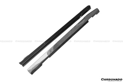 2008-2014 Mercedes Benz W204 C63 AMG Sedan VS Style Carbon Fiber Side Skirts - Carbonado Aero