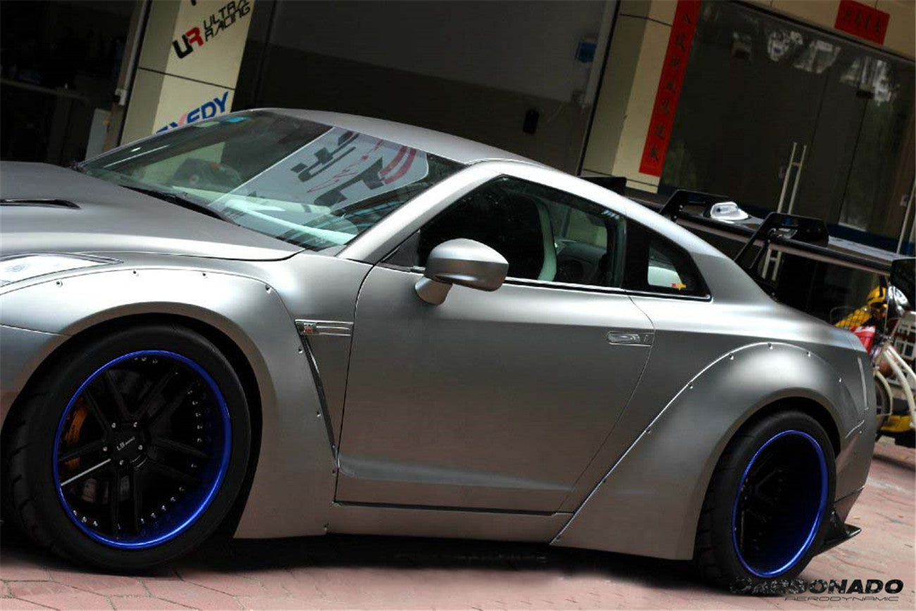 2008-2016 Nissan GTR R35 CBA DBA DE Style Wide Fender Flares