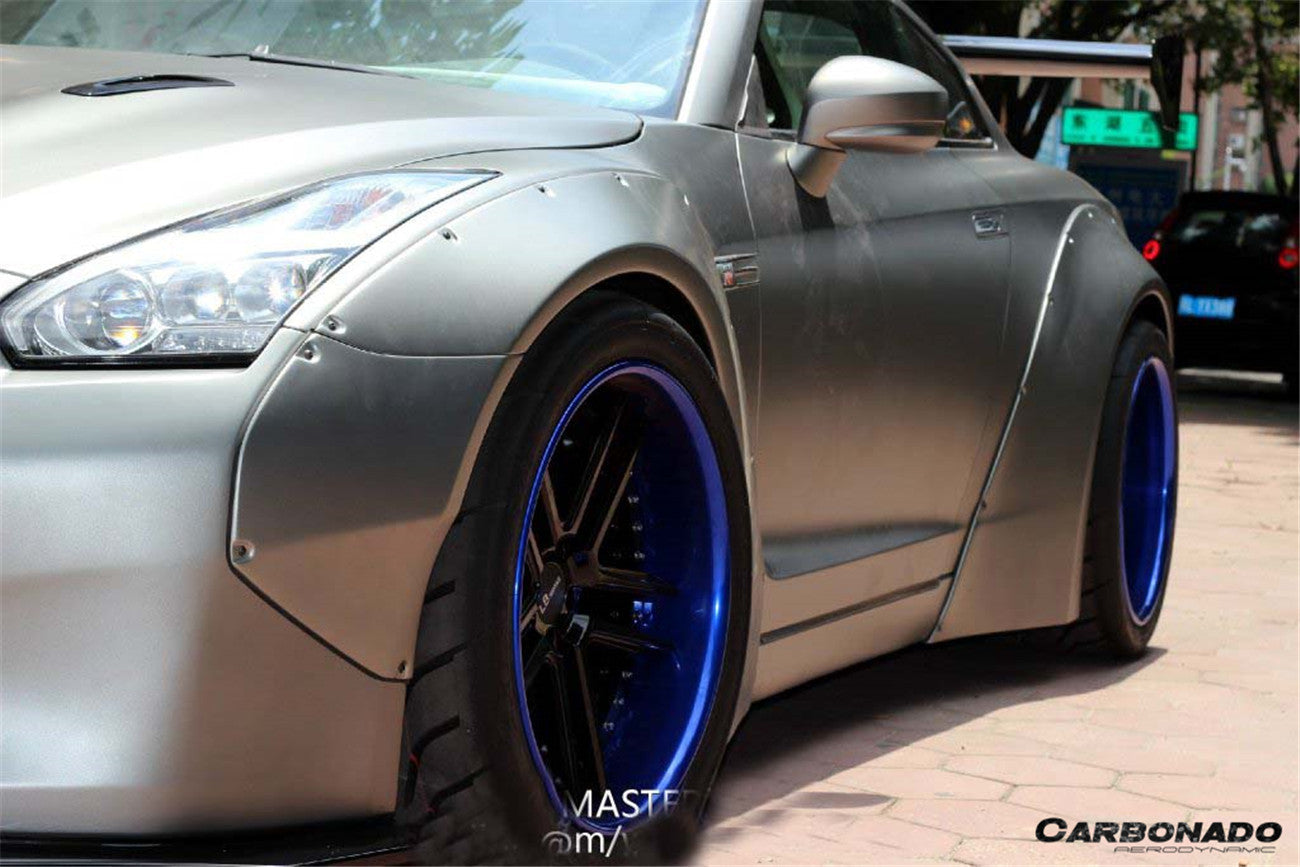 2008-2016 Nissan GTR R35 CBA DBA DE Style Wide Fender Flares